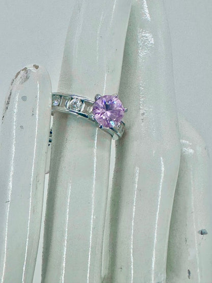 Morgan le Fey Morganite CZ Sterling Silver Ring