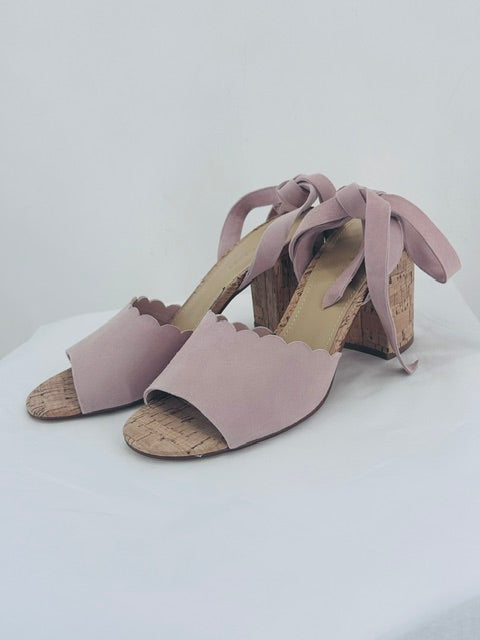 Blush Pink Marc Fisher Wedge Heels Size 9.5
