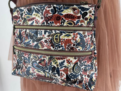 SAKROOTS Fox & Forest Fable Paisley Crossbody