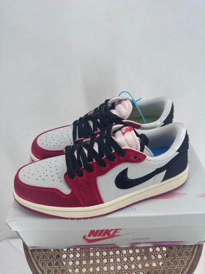 Nike Size 10.5 Red &amp; White Air Jordan Retro Low Shoes