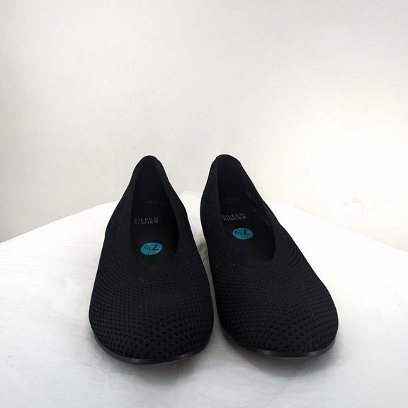 Black W Shoe Size 7.5 EILEEN FISHER Flats