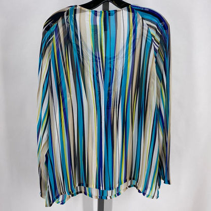 Size L TRINA TURK Silk Stripe Shirt