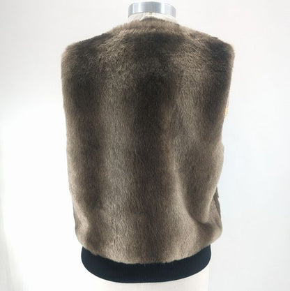 Size M CLUB MONACO FAUX FUR Vest