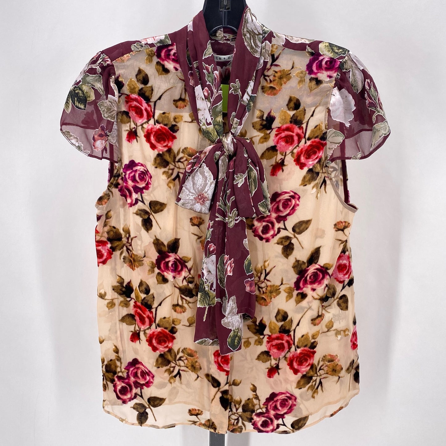 Size S ALICE & OLIVIA Floral Shirt