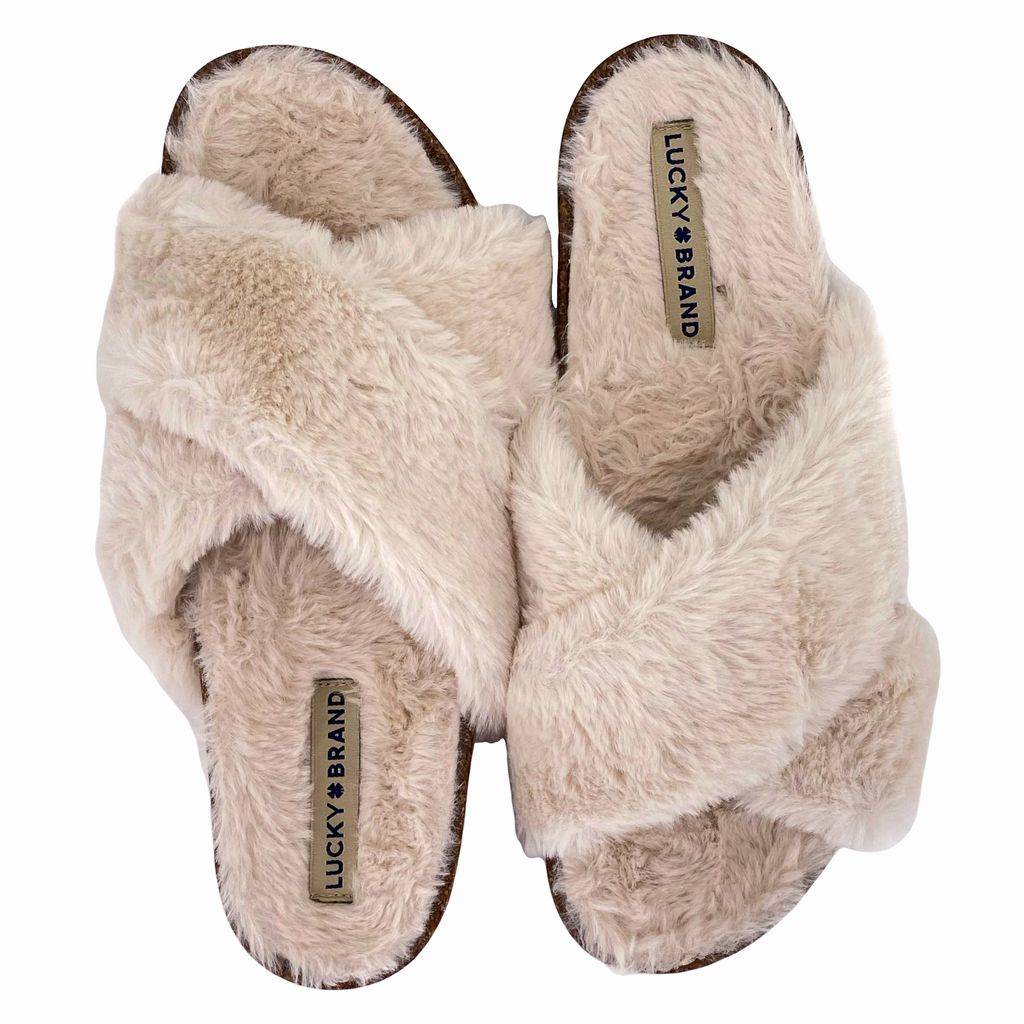 Cream W Shoe Size 8 LUCKY BRAND Slippers