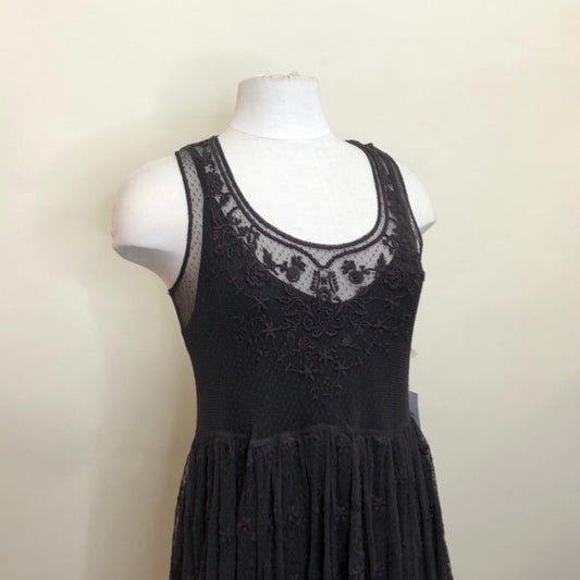 Size L BIYA NET Solid Dress