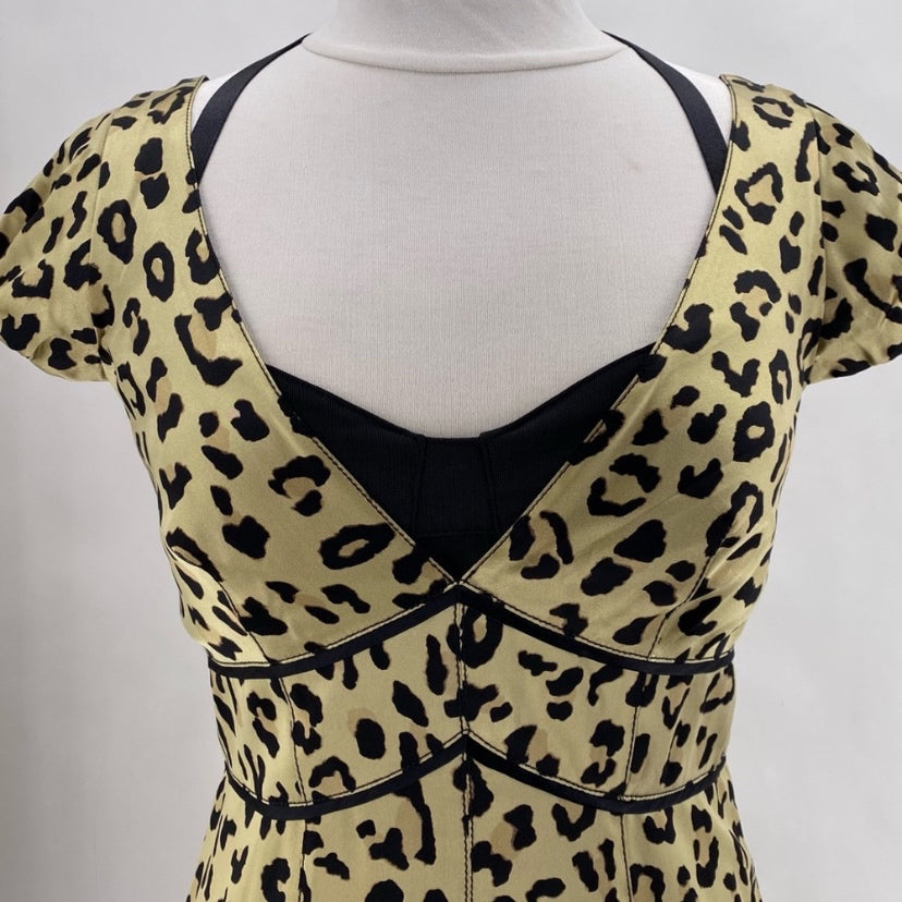 Size 8 CINQ A SEPT Animal Print Dress