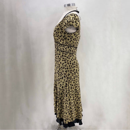 Size 8 CINQ A SEPT Animal Print Dress