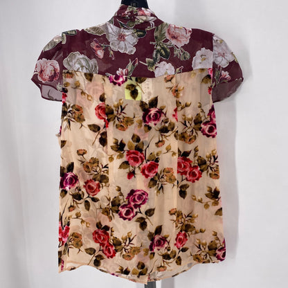 Size S ALICE & OLIVIA Floral Shirt