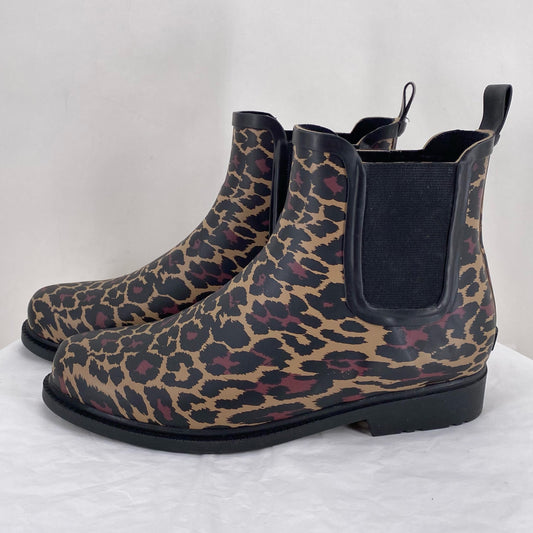 LEOPARD W Shoe Size 8 J CREW Boots